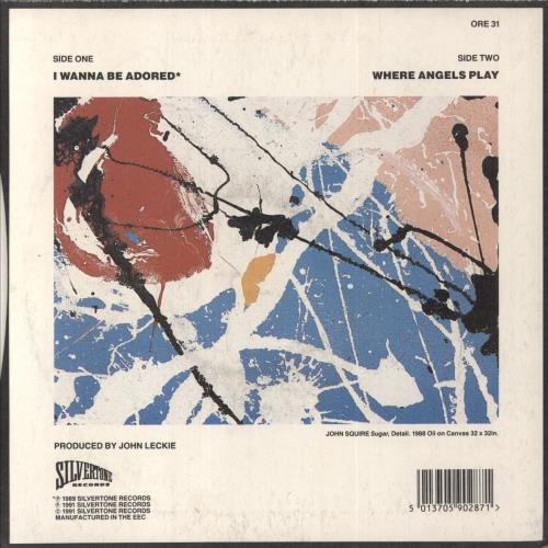 The Stone Roses I Wanna Be Adored - Stickered Sleeve UK 7